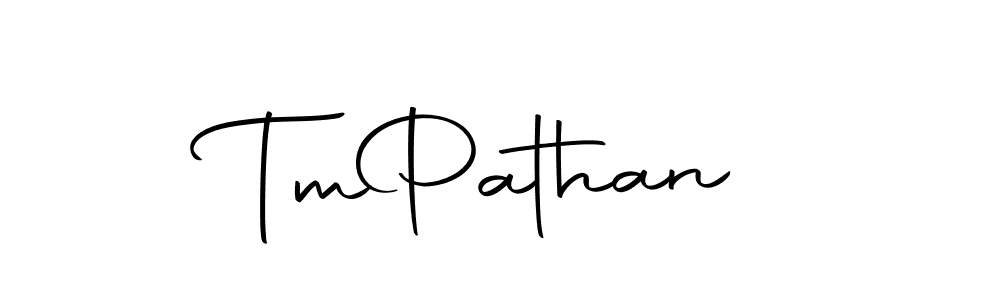 How to make Tm  Pathan name signature. Use Autography-DOLnW style for creating short signs online. This is the latest handwritten sign. Tm  Pathan signature style 10 images and pictures png