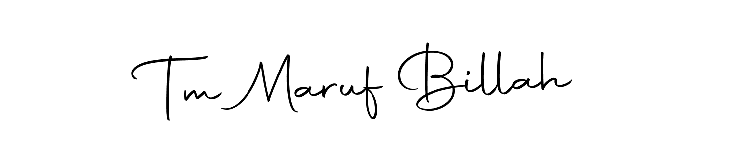 It looks lik you need a new signature style for name Tm Maruf Billah. Design unique handwritten (Autography-DOLnW) signature with our free signature maker in just a few clicks. Tm Maruf Billah signature style 10 images and pictures png