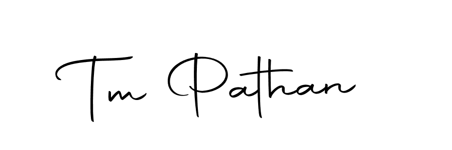 You should practise on your own different ways (Autography-DOLnW) to write your name (Tm Pathan) in signature. don't let someone else do it for you. Tm Pathan signature style 10 images and pictures png