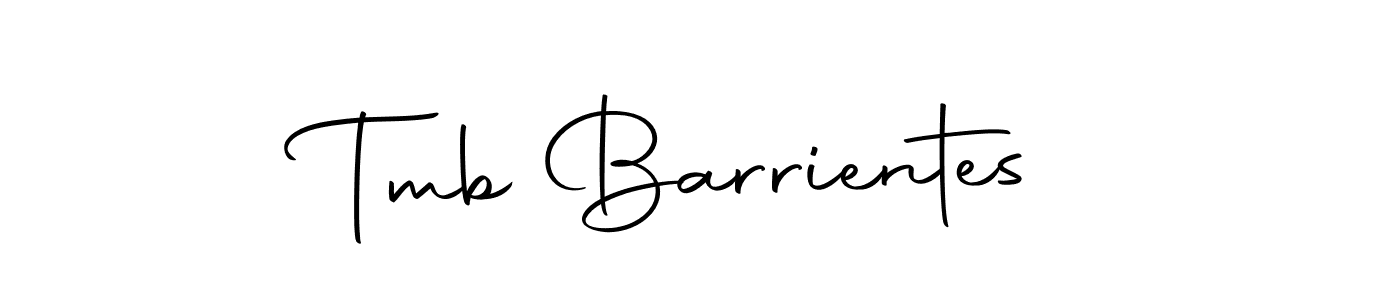 Also we have Tmb Barrientes name is the best signature style. Create professional handwritten signature collection using Autography-DOLnW autograph style. Tmb Barrientes signature style 10 images and pictures png