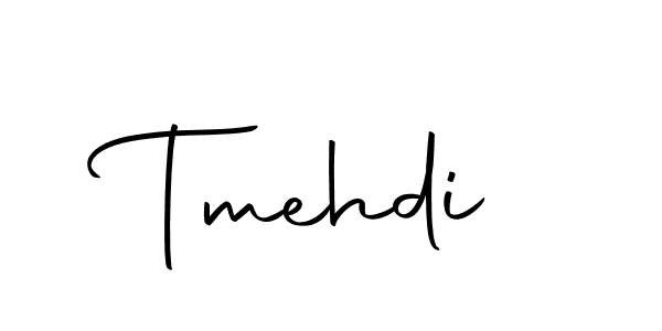 Use a signature maker to create a handwritten signature online. With this signature software, you can design (Autography-DOLnW) your own signature for name Tmehdi. Tmehdi signature style 10 images and pictures png