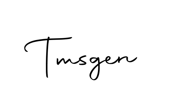 Use a signature maker to create a handwritten signature online. With this signature software, you can design (Autography-DOLnW) your own signature for name Tmsgen. Tmsgen signature style 10 images and pictures png