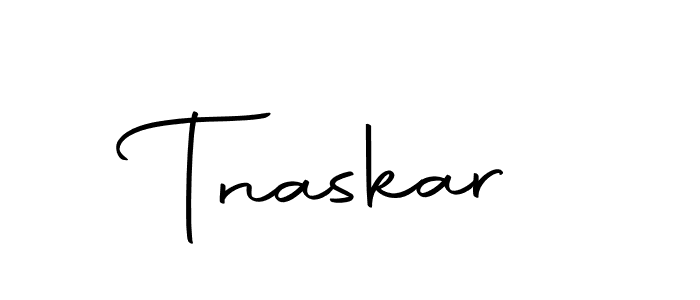 Create a beautiful signature design for name Tnaskar. With this signature (Autography-DOLnW) fonts, you can make a handwritten signature for free. Tnaskar signature style 10 images and pictures png