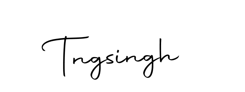 You should practise on your own different ways (Autography-DOLnW) to write your name (Tngsingh) in signature. don't let someone else do it for you. Tngsingh signature style 10 images and pictures png