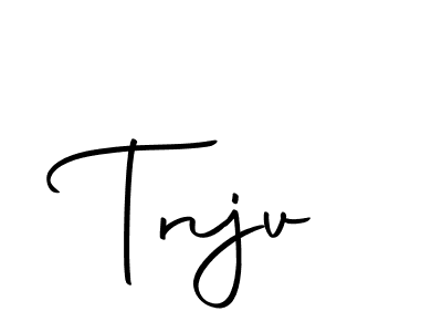 You should practise on your own different ways (Autography-DOLnW) to write your name (Tnjv) in signature. don't let someone else do it for you. Tnjv signature style 10 images and pictures png