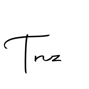 Similarly Autography-DOLnW is the best handwritten signature design. Signature creator online .You can use it as an online autograph creator for name Tnz. Tnz signature style 10 images and pictures png