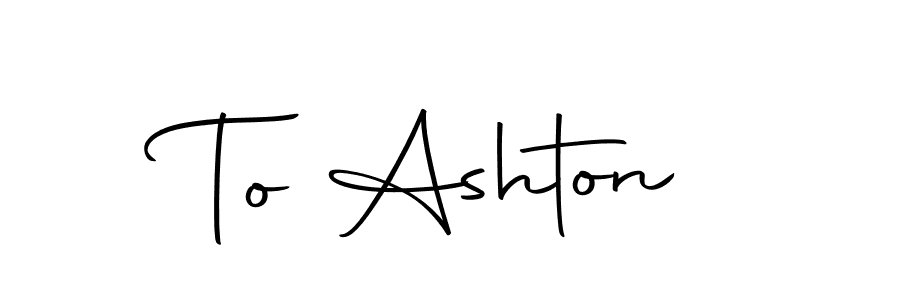 The best way (Autography-DOLnW) to make a short signature is to pick only two or three words in your name. The name To Ashton include a total of six letters. For converting this name. To Ashton signature style 10 images and pictures png