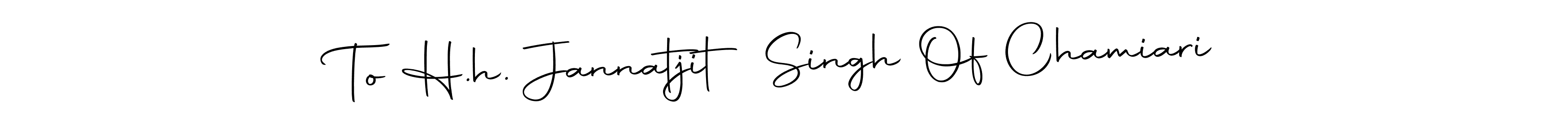 Here are the top 10 professional signature styles for the name To H.h. Jannatjit Singh Of Chamiari. These are the best autograph styles you can use for your name. To H.h. Jannatjit Singh Of Chamiari signature style 10 images and pictures png