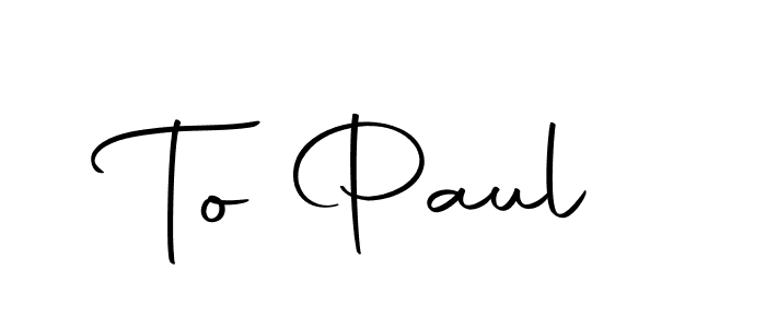You can use this online signature creator to create a handwritten signature for the name To Paul. This is the best online autograph maker. To Paul signature style 10 images and pictures png