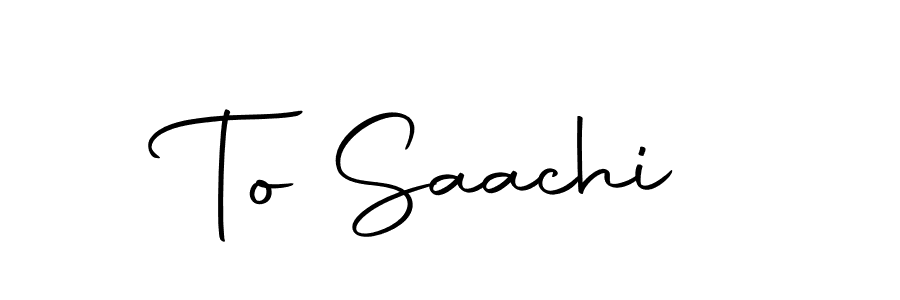 You can use this online signature creator to create a handwritten signature for the name To Saachi. This is the best online autograph maker. To Saachi signature style 10 images and pictures png