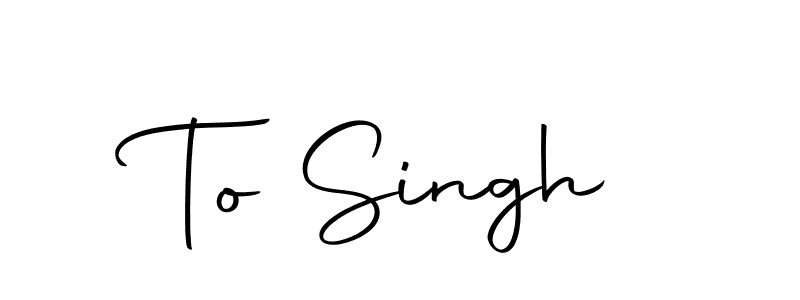 if you are searching for the best signature style for your name To Singh. so please give up your signature search. here we have designed multiple signature styles  using Autography-DOLnW. To Singh signature style 10 images and pictures png