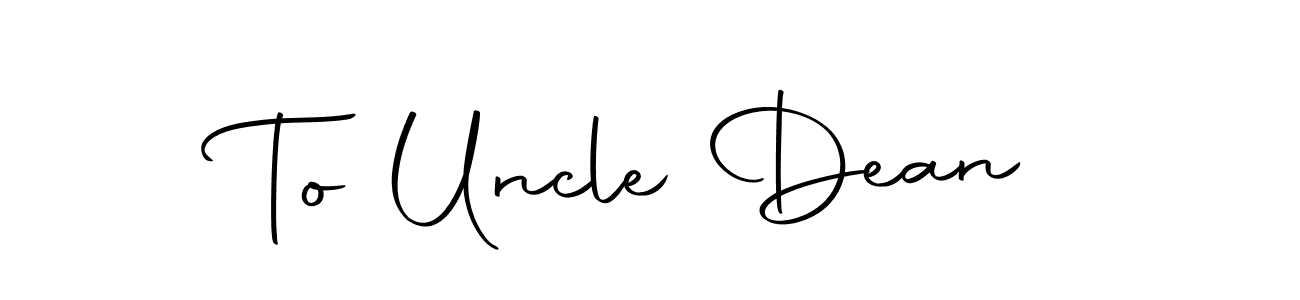 Autography-DOLnW is a professional signature style that is perfect for those who want to add a touch of class to their signature. It is also a great choice for those who want to make their signature more unique. Get To Uncle Dean name to fancy signature for free. To Uncle Dean signature style 10 images and pictures png