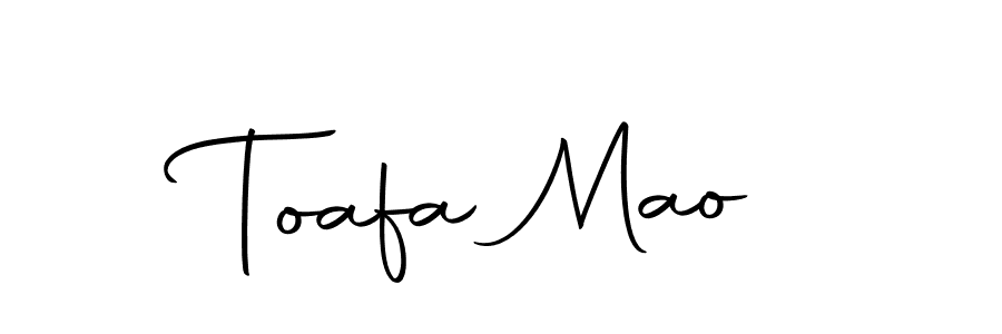 How to make Toafa Mao name signature. Use Autography-DOLnW style for creating short signs online. This is the latest handwritten sign. Toafa Mao signature style 10 images and pictures png