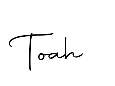 Use a signature maker to create a handwritten signature online. With this signature software, you can design (Autography-DOLnW) your own signature for name Toah. Toah signature style 10 images and pictures png