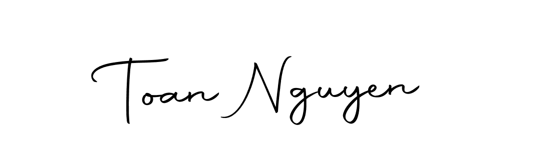 How to make Toan Nguyen name signature. Use Autography-DOLnW style for creating short signs online. This is the latest handwritten sign. Toan Nguyen signature style 10 images and pictures png