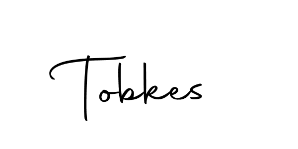 Design your own signature with our free online signature maker. With this signature software, you can create a handwritten (Autography-DOLnW) signature for name Tobkes. Tobkes signature style 10 images and pictures png