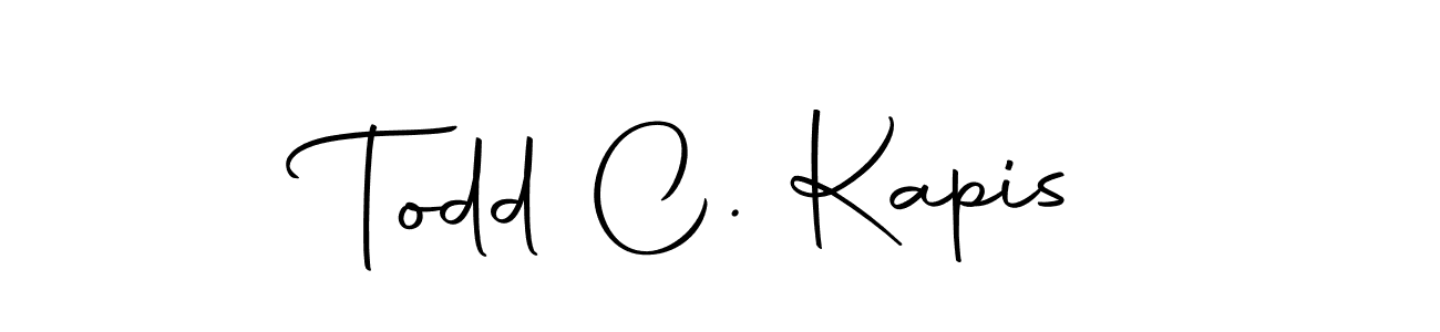 Make a beautiful signature design for name Todd C. Kapis. Use this online signature maker to create a handwritten signature for free. Todd C. Kapis signature style 10 images and pictures png