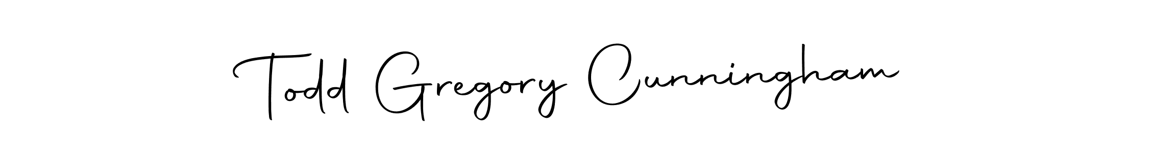 Make a beautiful signature design for name Todd Gregory Cunningham. Use this online signature maker to create a handwritten signature for free. Todd Gregory Cunningham signature style 10 images and pictures png