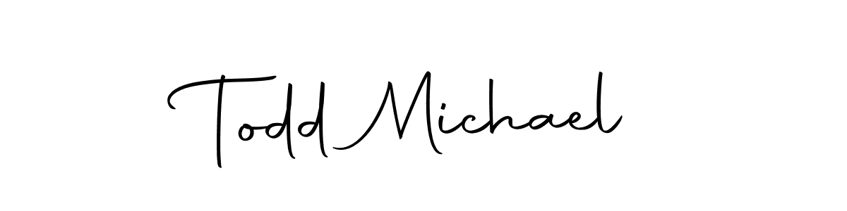 Similarly Autography-DOLnW is the best handwritten signature design. Signature creator online .You can use it as an online autograph creator for name Todd Michael. Todd Michael signature style 10 images and pictures png