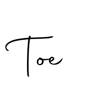 How to make Toe signature? Autography-DOLnW is a professional autograph style. Create handwritten signature for Toe name. Toe signature style 10 images and pictures png