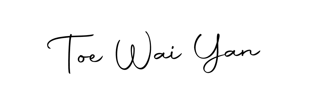 Make a beautiful signature design for name Toe Wai Yan. With this signature (Autography-DOLnW) style, you can create a handwritten signature for free. Toe Wai Yan signature style 10 images and pictures png