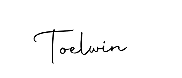 How to make Toelwin name signature. Use Autography-DOLnW style for creating short signs online. This is the latest handwritten sign. Toelwin signature style 10 images and pictures png