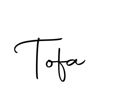 Create a beautiful signature design for name Tofa. With this signature (Autography-DOLnW) fonts, you can make a handwritten signature for free. Tofa signature style 10 images and pictures png