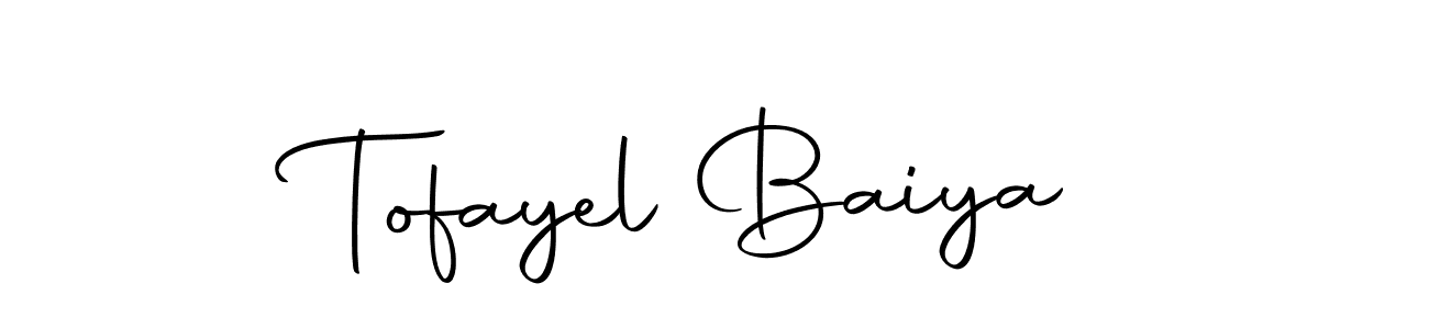 The best way (Autography-DOLnW) to make a short signature is to pick only two or three words in your name. The name Tofayel Baiya include a total of six letters. For converting this name. Tofayel Baiya signature style 10 images and pictures png