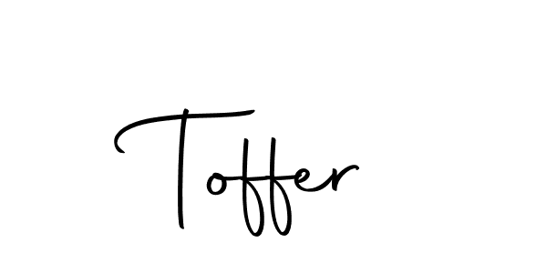 Make a beautiful signature design for name Toffer. With this signature (Autography-DOLnW) style, you can create a handwritten signature for free. Toffer signature style 10 images and pictures png