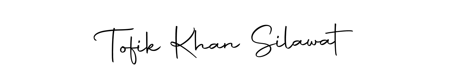 How to make Tofik Khan Silawat name signature. Use Autography-DOLnW style for creating short signs online. This is the latest handwritten sign. Tofik Khan Silawat signature style 10 images and pictures png