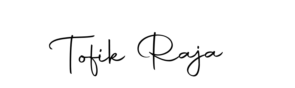 Create a beautiful signature design for name Tofik Raja. With this signature (Autography-DOLnW) fonts, you can make a handwritten signature for free. Tofik Raja signature style 10 images and pictures png