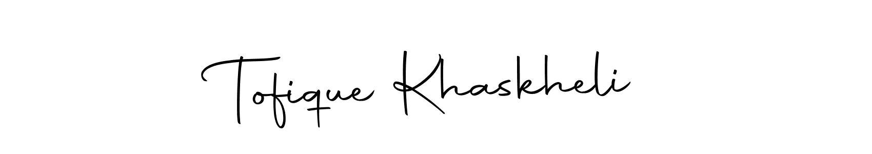 Also we have Tofique Khaskheli name is the best signature style. Create professional handwritten signature collection using Autography-DOLnW autograph style. Tofique Khaskheli signature style 10 images and pictures png