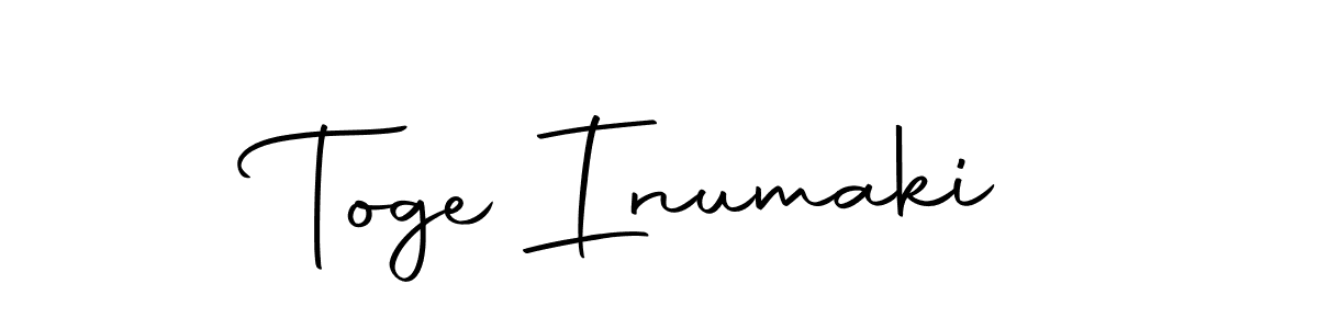 Use a signature maker to create a handwritten signature online. With this signature software, you can design (Autography-DOLnW) your own signature for name Toge Inumaki. Toge Inumaki signature style 10 images and pictures png