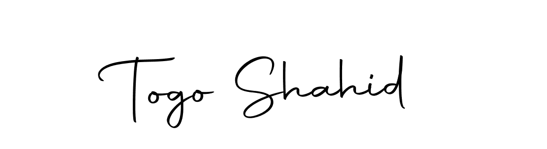 Make a short Togo Shahid signature style. Manage your documents anywhere anytime using Autography-DOLnW. Create and add eSignatures, submit forms, share and send files easily. Togo Shahid signature style 10 images and pictures png