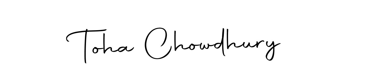Create a beautiful signature design for name Toha Chowdhury. With this signature (Autography-DOLnW) fonts, you can make a handwritten signature for free. Toha Chowdhury signature style 10 images and pictures png