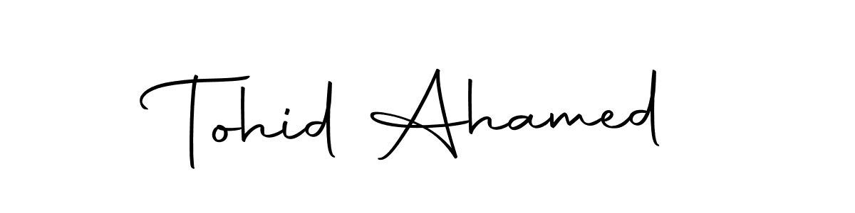 You should practise on your own different ways (Autography-DOLnW) to write your name (Tohid Ahamed) in signature. don't let someone else do it for you. Tohid Ahamed signature style 10 images and pictures png