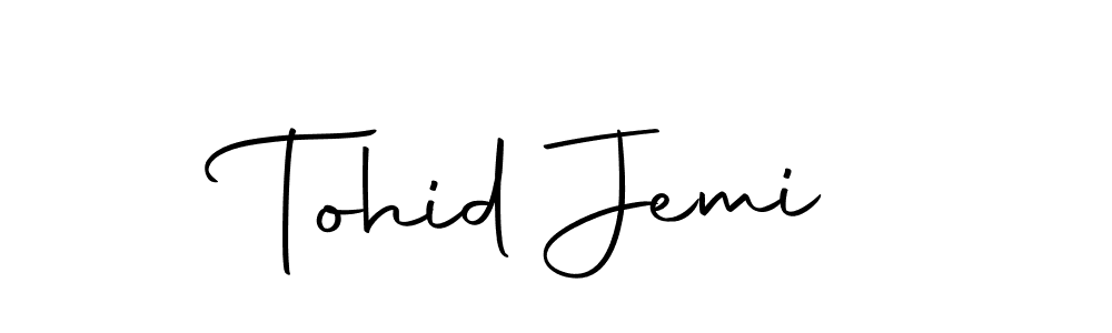 Create a beautiful signature design for name Tohid Jemi. With this signature (Autography-DOLnW) fonts, you can make a handwritten signature for free. Tohid Jemi signature style 10 images and pictures png