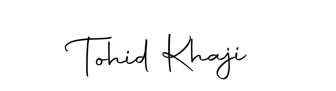Use a signature maker to create a handwritten signature online. With this signature software, you can design (Autography-DOLnW) your own signature for name Tohid Khaji. Tohid Khaji signature style 10 images and pictures png