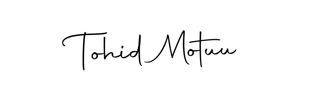 Design your own signature with our free online signature maker. With this signature software, you can create a handwritten (Autography-DOLnW) signature for name Tohid Motuu. Tohid Motuu signature style 10 images and pictures png