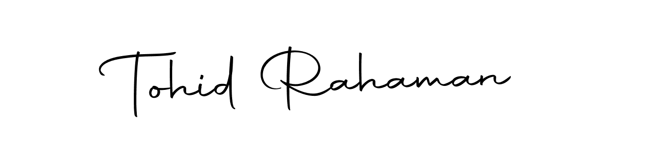 Design your own signature with our free online signature maker. With this signature software, you can create a handwritten (Autography-DOLnW) signature for name Tohid Rahaman. Tohid Rahaman signature style 10 images and pictures png