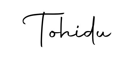 Once you've used our free online signature maker to create your best signature Autography-DOLnW style, it's time to enjoy signing your documents with Tohidu name. Tohidu signature style 10 images and pictures png