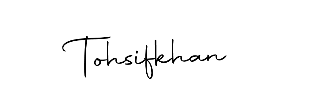 Also we have Tohsifkhan name is the best signature style. Create professional handwritten signature collection using Autography-DOLnW autograph style. Tohsifkhan signature style 10 images and pictures png