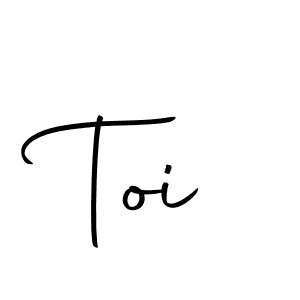 Create a beautiful signature design for name Toi. With this signature (Autography-DOLnW) fonts, you can make a handwritten signature for free. Toi signature style 10 images and pictures png