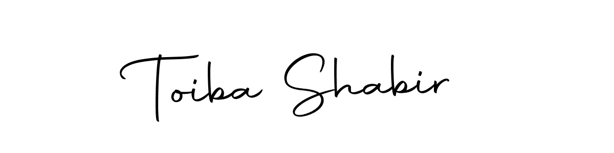 Make a beautiful signature design for name Toiba Shabir. Use this online signature maker to create a handwritten signature for free. Toiba Shabir signature style 10 images and pictures png