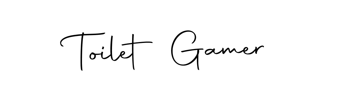 Create a beautiful signature design for name Toilet Gamer. With this signature (Autography-DOLnW) fonts, you can make a handwritten signature for free. Toilet Gamer signature style 10 images and pictures png