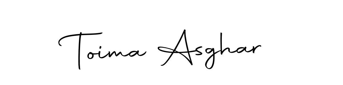 Create a beautiful signature design for name Toima Asghar. With this signature (Autography-DOLnW) fonts, you can make a handwritten signature for free. Toima Asghar signature style 10 images and pictures png