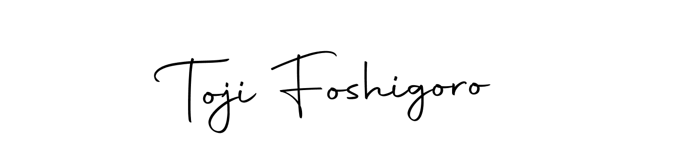 Create a beautiful signature design for name Toji Foshigoro. With this signature (Autography-DOLnW) fonts, you can make a handwritten signature for free. Toji Foshigoro signature style 10 images and pictures png