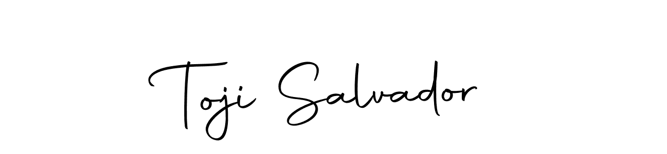 You can use this online signature creator to create a handwritten signature for the name Toji Salvador. This is the best online autograph maker. Toji Salvador signature style 10 images and pictures png