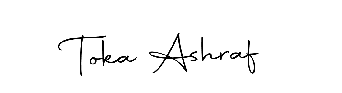 It looks lik you need a new signature style for name Toka Ashraf. Design unique handwritten (Autography-DOLnW) signature with our free signature maker in just a few clicks. Toka Ashraf signature style 10 images and pictures png