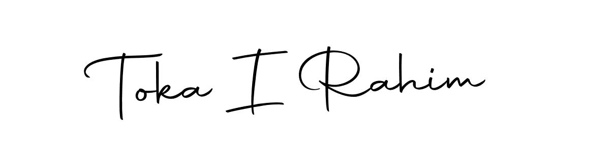 It looks lik you need a new signature style for name Toka I Rahim. Design unique handwritten (Autography-DOLnW) signature with our free signature maker in just a few clicks. Toka I Rahim signature style 10 images and pictures png